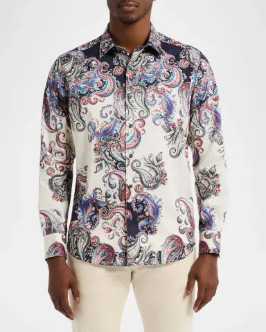 Robert Graham Men's Morningside Paisley Button-Down Shirt | Thumbnail 3 Robert Graham Men's Morningside Paisley Button-Down Shirt | Thumbnail 3