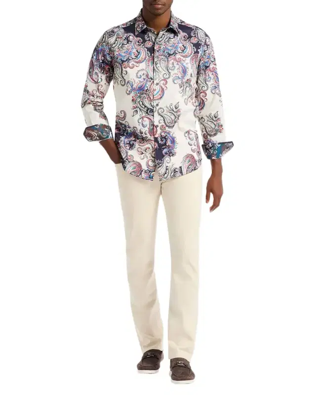Robert Graham Men 's Morningside Paisley Button-Down Shirt