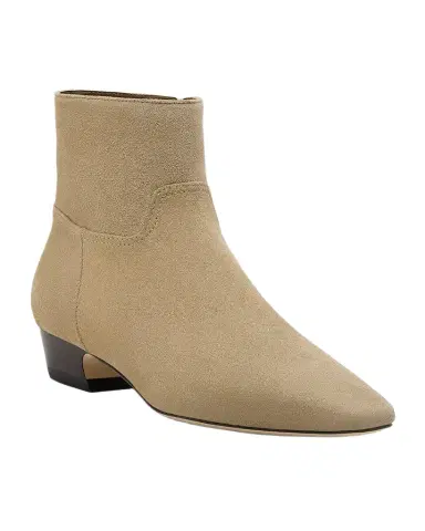 Stuart Weitzman Stassi Suede Zip Ankle Boots | Thumbnail 1 Stuart Weitzman Stassi Suede Zip Ankle Boots | Thumbnail 1