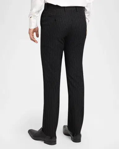 Alexander McQueen Men's Pinstripe Wool Cigarette Trousers | Thumbnail 7 Alexander McQueen Men's Pinstripe Wool Cigarette Trousers | Thumbnail 7