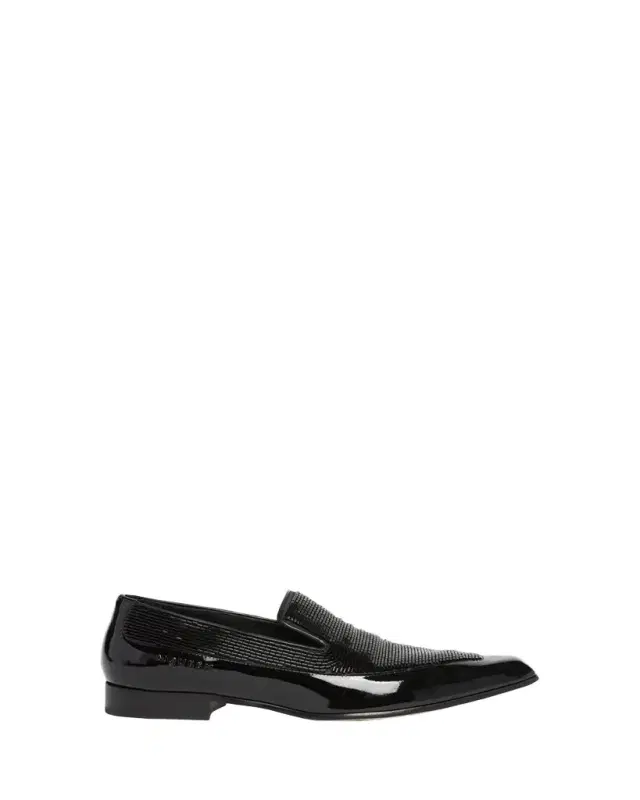 McQueen Men's Artie Beaded Leather Loafers
