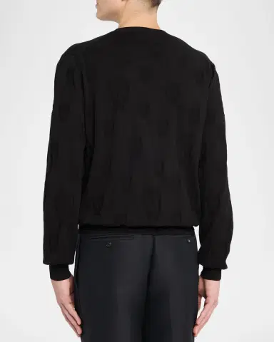 Alexander McQueen Men's Skull Cotton Sweater | Thumbnail 2