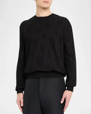 Alexander McQueen Men's Skull Cotton Sweater | Thumbnail 3