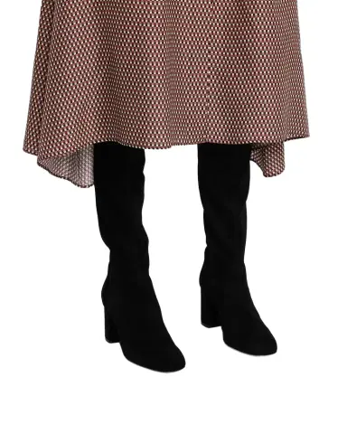 Stuart Weitzman 75mm Lucie Stretch Suede Knee-High Boots | Thumbnail 1 Stuart Weitzman 75mm Lucie Stretch Suede Knee-High Boots | Thumbnail 1