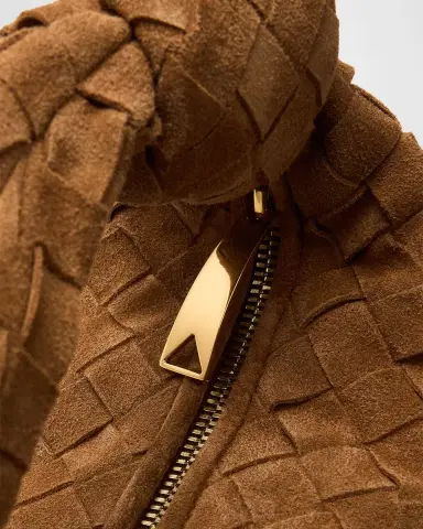 Bottega Veneta Jodie Knot-Embellished Suede Top-Handle Bag | Thumbnail 6