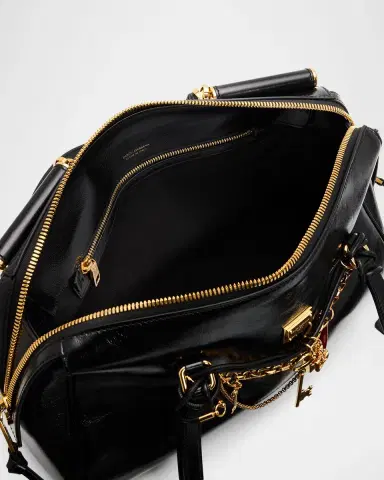 Dolce & Gabbana Charm-Embellished Leather Top-Handle Bag | Thumbnail 3 Dolce & Gabbana Charm-Embellished Leather Top-Handle Bag | Thumbnail 3