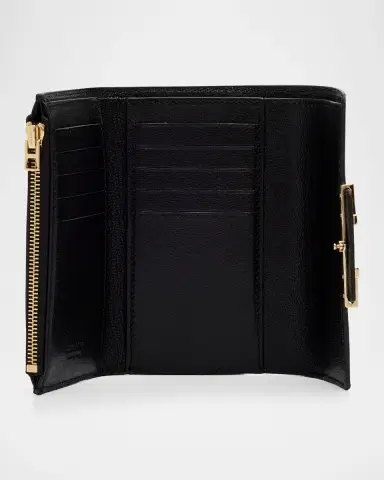 Tom Ford Aube Supple Grain Leather Compact Wallet | Thumbnail 3 Tom Ford Aube Supple Grain Leather Compact Wallet | Thumbnail 3