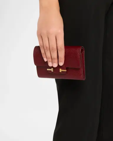 Tom Ford Aube Supple Grain Leather Compact Wallet | Thumbnail 5 Tom Ford Aube Supple Grain Leather Compact Wallet | Thumbnail 5