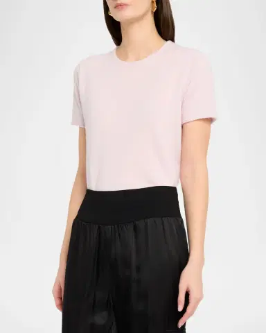 Co Short-Sleeve Cashmere T-Shirt Sweater | Thumbnail 4