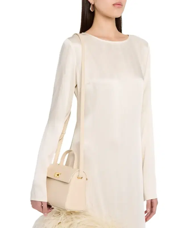 Michino Paris Palais Royal Taurillon Leather Top-Handle Bag