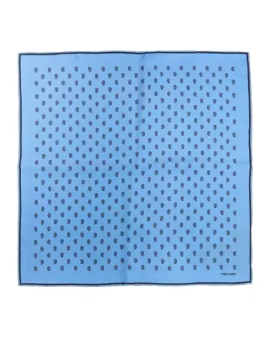 Tom Ford Men's Micro Paisley-Print Silk Pocket Square | Thumbnail 3