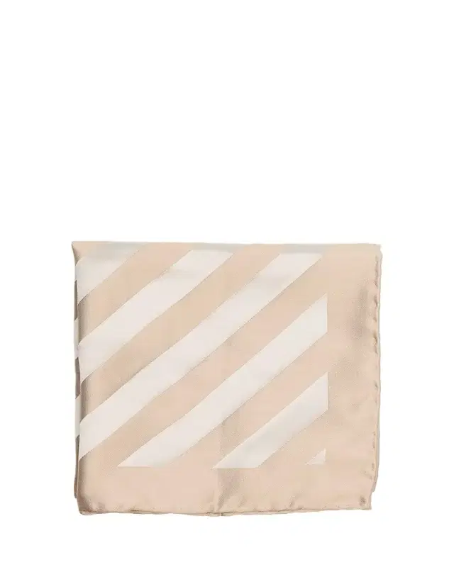 Brunello Cucinelli Men's Double-Face Wide Stripe Silk Pocket Square