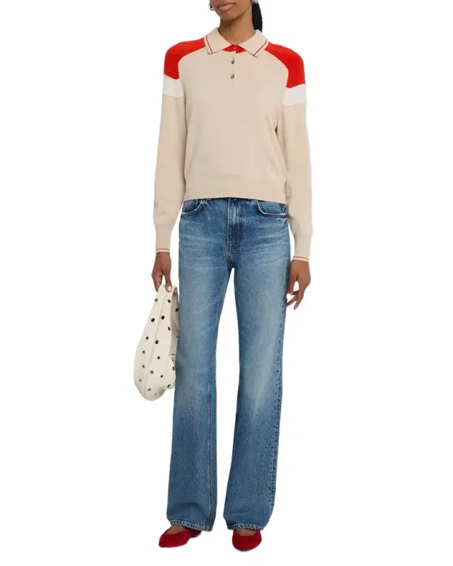 Alpine Collegiate Cashmere Polo Sweater