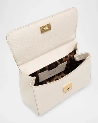 Dolce & Gabbana Sicily Grain Leather Top-Handle Bag | Thumbnail 3 Dolce & Gabbana Sicily Grain Leather Top-Handle Bag | Thumbnail 3