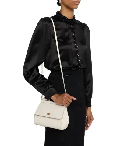 Dolce & Gabbana Sicily Grain Leather Top-Handle Bag | Thumbnail 1 Dolce & Gabbana Sicily Grain Leather Top-Handle Bag | Thumbnail 1