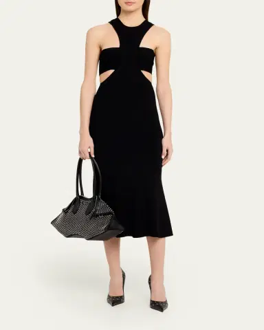 Alexander McQueen Manta Studded Sculptural Nappa Leather Shoulder Bag | Thumbnail 5 Alexander McQueen Manta Studded Sculptural Nappa Leather Shoulder Bag | Thumbnail 5