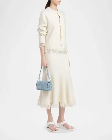 Bottega Veneta Smooth Suede Crossbody Bag | Thumbnail 5