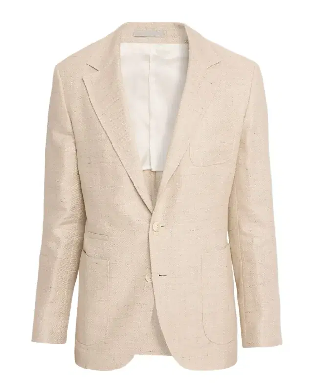 Men 's Silk, Linen and Wool Twill Suit Jacket
