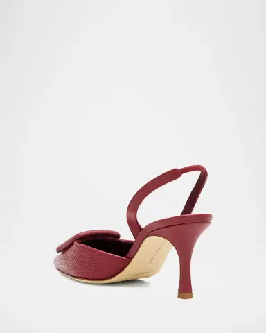Manolo Blahnik 70mm Mayslibi Embossed Leather Slingback Pumps | Thumbnail 8 Manolo Blahnik 70mm Mayslibi Embossed Leather Slingback Pumps | Thumbnail 8