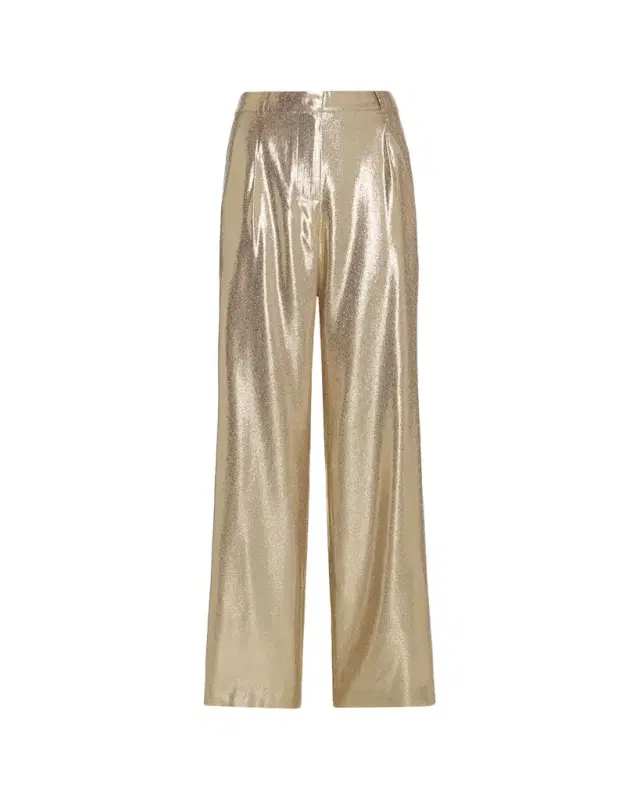 Ramy Brook Izzy Silk Lame Wide-Leg Pants