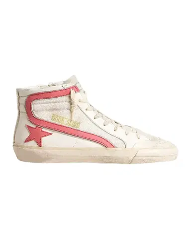Golden Goose Slide Leather Mesh Mid-Top Sneakers | Thumbnail 1 Golden Goose Slide Leather Mesh Mid-Top Sneakers | Thumbnail 1