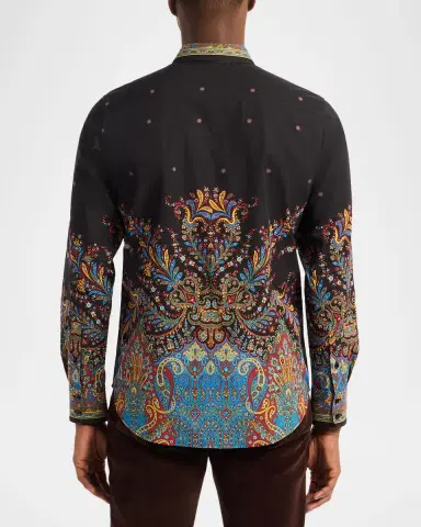 Robert Graham Men's Cotton Taj Mahal Button-Down Shirt | Thumbnail 2 Robert Graham Men's Cotton Taj Mahal Button-Down Shirt | Thumbnail 2