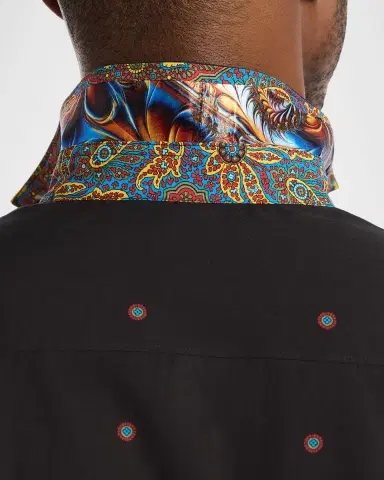 Robert Graham Men's Cotton Taj Mahal Button-Down Shirt | Thumbnail 6 Robert Graham Men's Cotton Taj Mahal Button-Down Shirt | Thumbnail 6