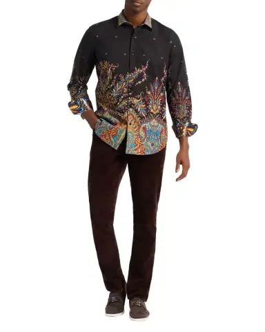 Robert Graham Men's Cotton Taj Mahal Button-Down Shirt | Thumbnail 1 Robert Graham Men's Cotton Taj Mahal Button-Down Shirt | Thumbnail 1