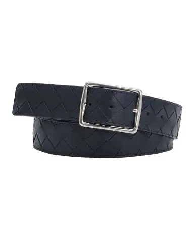 Bottega Veneta Men's Intrecciato Reversible Leather Belt | Thumbnail 3