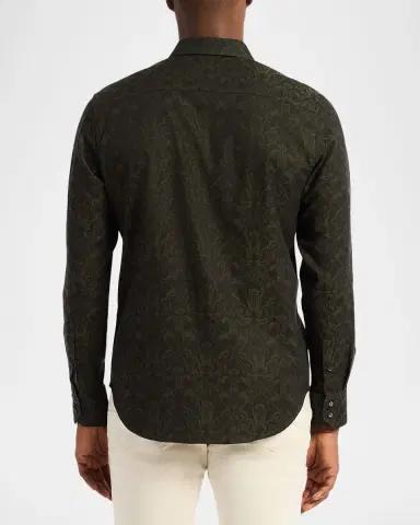Robert Graham Men's Damask Classic Fit Button-Down Shirt | Thumbnail 2 Robert Graham Men's Damask Classic Fit Button-Down Shirt | Thumbnail 2