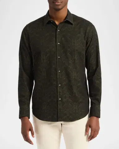 Robert Graham Men's Damask Classic Fit Button-Down Shirt | Thumbnail 3 Robert Graham Men's Damask Classic Fit Button-Down Shirt | Thumbnail 3