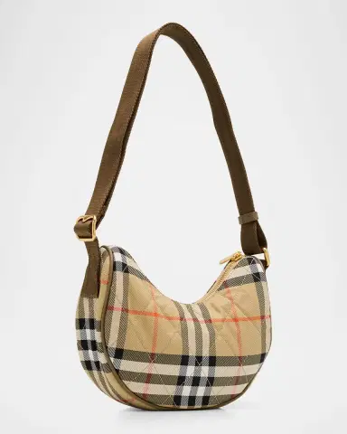 Burberry Horseshoe Quilted Check Nylon Crossbody Bag | Thumbnail 2 Burberry Horseshoe Quilted Check Nylon Crossbody Bag | Thumbnail 2