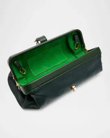 Gabriela Hearst Paola Grained Leather Baguette Clutch Bag | Thumbnail 3