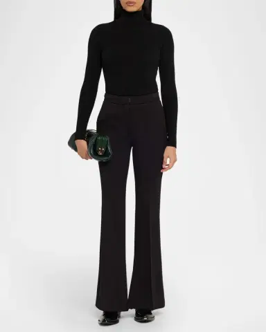 Gabriela Hearst Paola Grained Leather Baguette Clutch Bag | Thumbnail 4