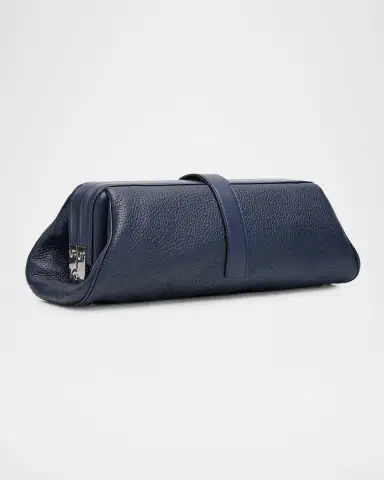 Gabriela Hearst Paola Grained Leather Baguette Clutch Bag | Thumbnail 7