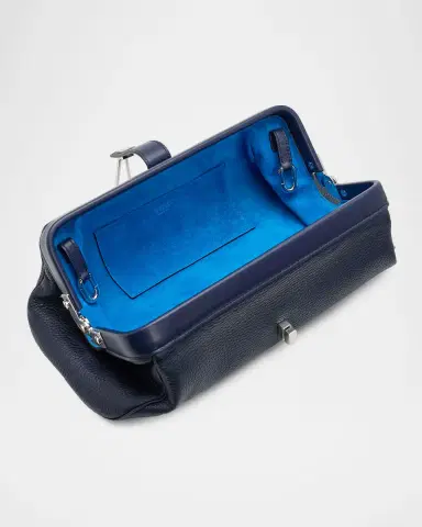 Gabriela Hearst Paola Grained Leather Baguette Clutch Bag | Thumbnail 8