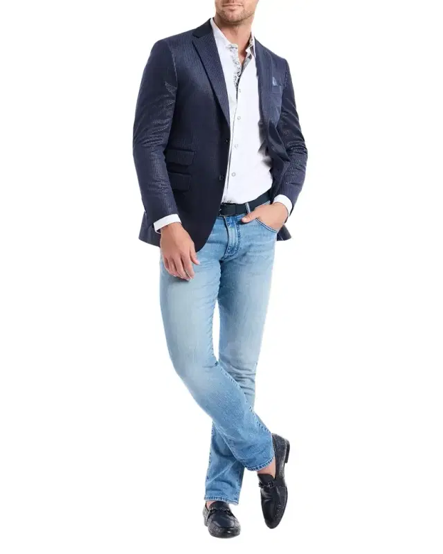Robert Graham Men 's Colden Velvet Houndstooth Blazer