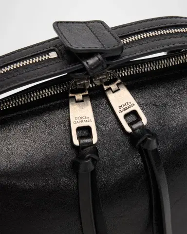 Dolce & Gabbana Zip-Top Leather Top-Handle Bag | Thumbnail 5