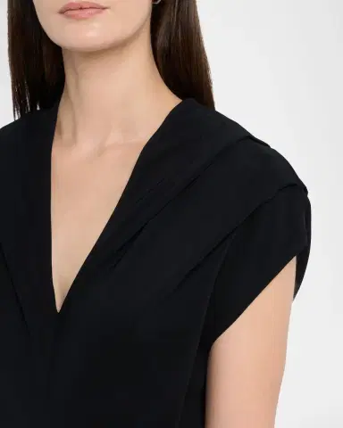 Co Banana Cut Cap-Sleeve Midi Dress | Thumbnail 4 Co Banana Cut Cap-Sleeve Midi Dress | Thumbnail 4
