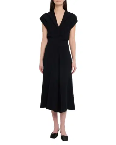 Co Banana Cut Cap-Sleeve Midi Dress | Thumbnail 1 Co Banana Cut Cap-Sleeve Midi Dress | Thumbnail 1