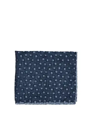 Brunello Cucinelli Men's Geometric Circle Silk Pocket Square | Thumbnail 1 Brunello Cucinelli Men's Geometric Circle Silk Pocket Square | Thumbnail 1