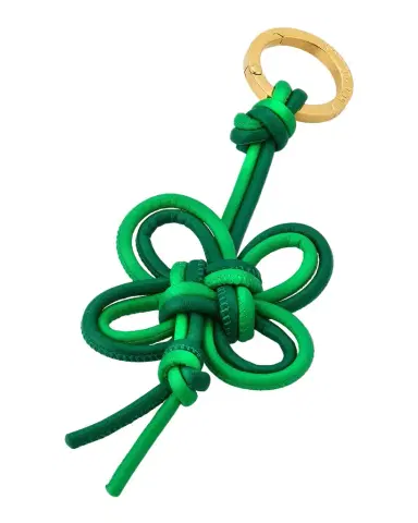 Bottega Veneta Four-Leaf Clover Nappa Leather Bag Charm | Thumbnail 1 Bottega Veneta Four-Leaf Clover Nappa Leather Bag Charm | Thumbnail 1