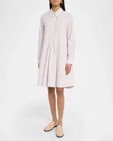 Co Cotton Twill A-Line Shirtdress | Thumbnail 3 Co Cotton Twill A-Line Shirtdress | Thumbnail 3