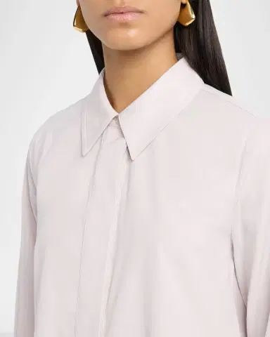 Co Cotton Twill A-Line Shirtdress | Thumbnail 4 Co Cotton Twill A-Line Shirtdress | Thumbnail 4