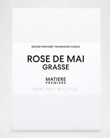 Matiere Premiere Rose de Mai Grasse Candle, 7 oz. | Thumbnail 4
