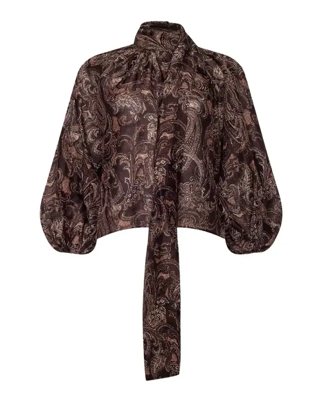 Rhett Paisley Organza Blouse