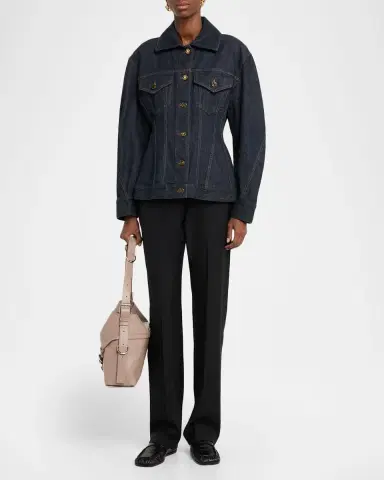 Givenchy Voyou Medium Shoulder Bag in Leather | Thumbnail 4 Givenchy Voyou Medium Shoulder Bag in Leather | Thumbnail 4