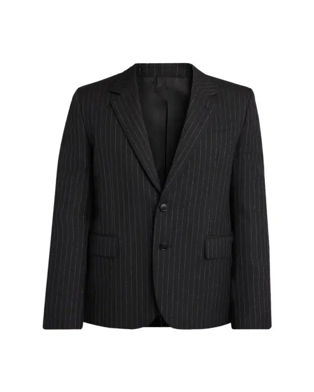 Men's Metallic Hairline Stripe Single-Breasted Sport Coat
