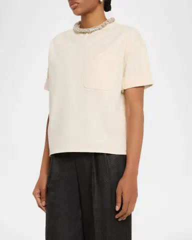 TWP Ex T Crop Top with Crystal Collar | Thumbnail 8 TWP Ex T Crop Top with Crystal Collar | Thumbnail 8