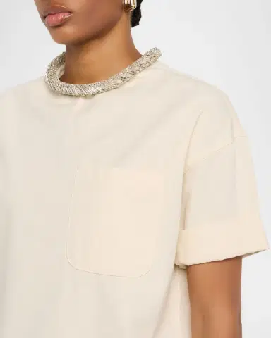 TWP Ex T Crop Top with Crystal Collar | Thumbnail 9 TWP Ex T Crop Top with Crystal Collar | Thumbnail 9
